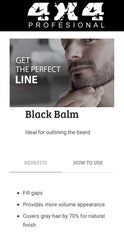 4x4 Profesional Balsamo Cubre canas para barba y bigote 4x4 Profesional 100 gr