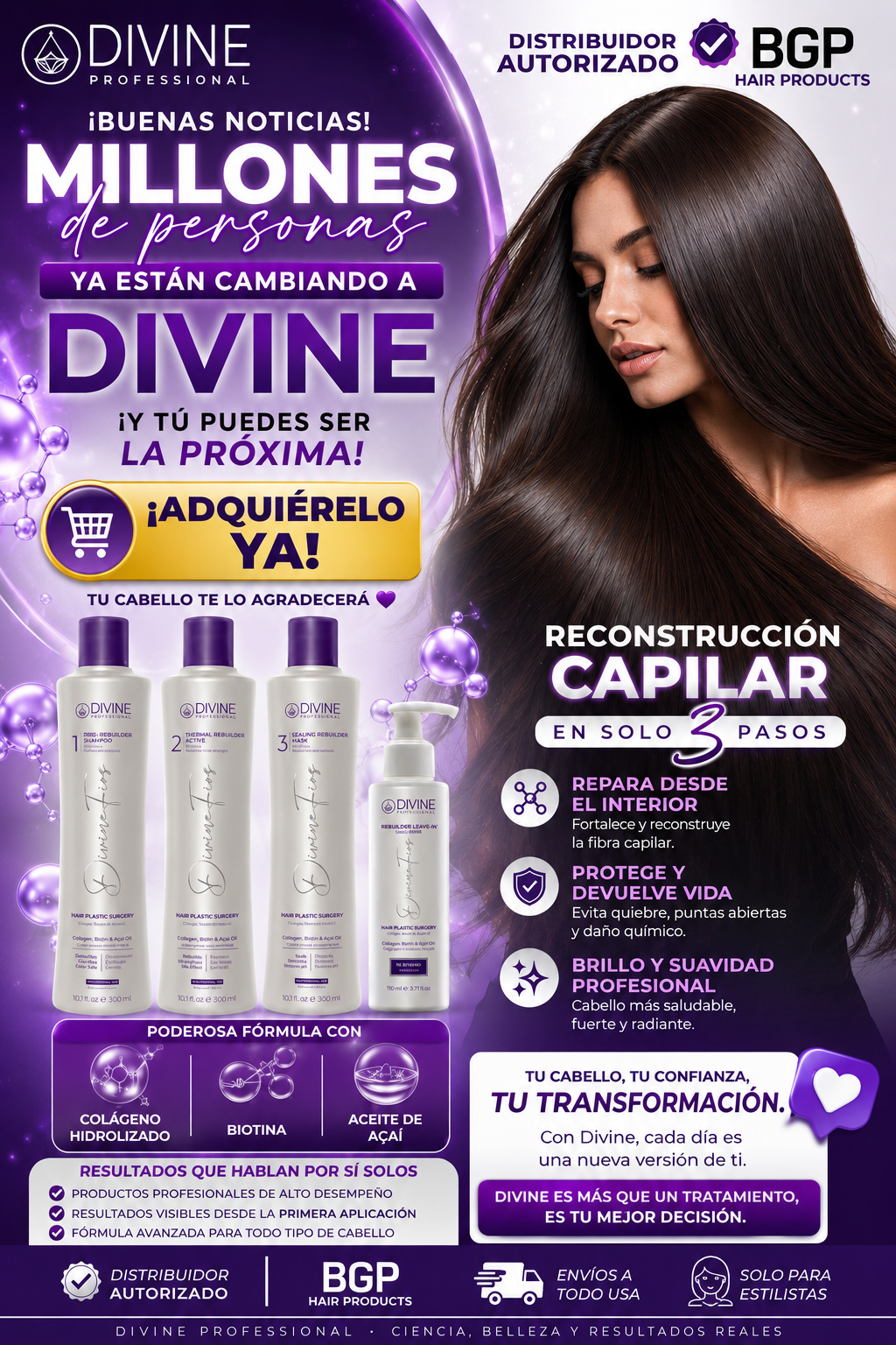 DIVINE BACK BAR 1000 ML SHAMPOO+CONDITIONER