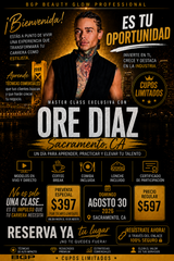 🔥 MASTER CLASS ORESTE DÍAZ – SACRAMENTO, CALIFORNIA 🔥

Lleva tu carrera al siguiente nivel con una capacitación diseñada para estilistas que desean dominar técnicas comerciales, optimizar sus tiempos de trabajo y ofrecer resultados reales 🔥