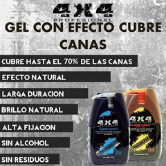 4x4 Profesional Gel Cubrecanas Color cafe / Brown gel  4x4 315 Gr