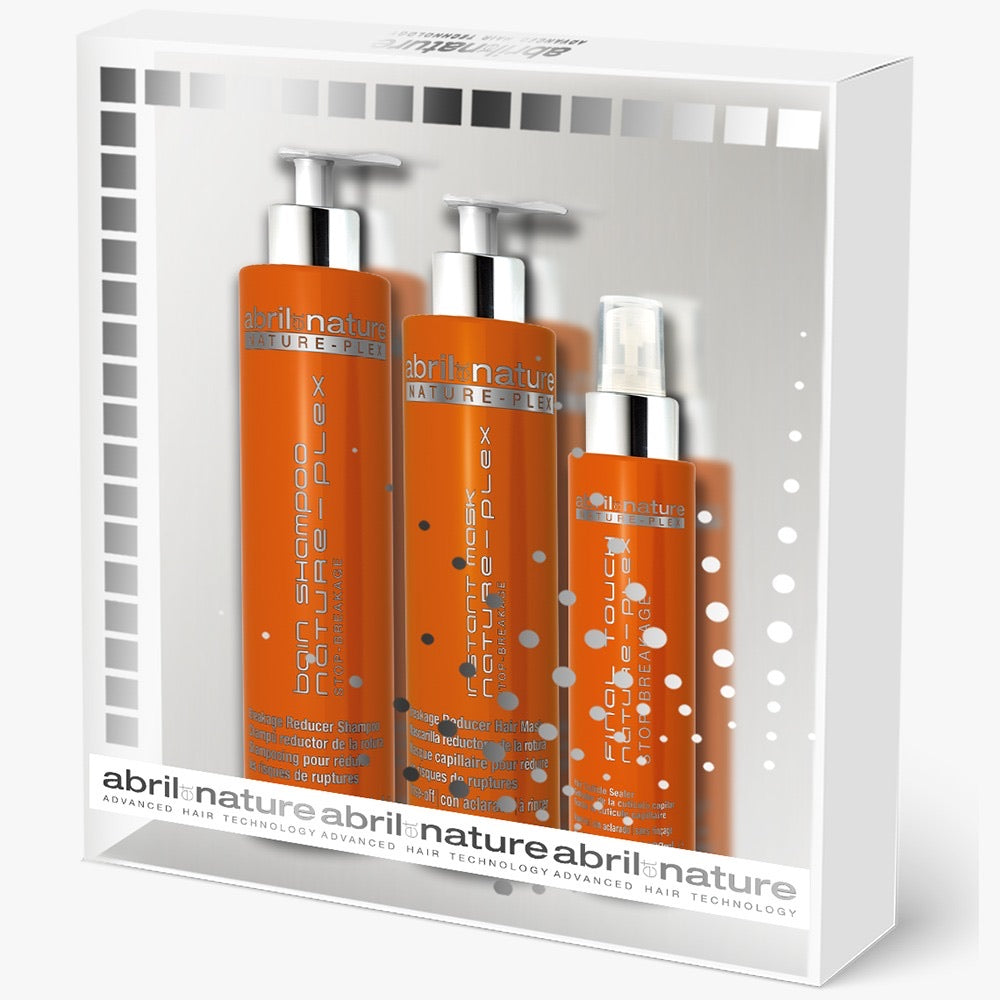 Special Plex Treatment Pack  (3) #abriletnature /Bain Shampoo Nature-Plex 8.45fl.oz/ Instant Mask Nature-Plex 6.76 fl.oz/Final touch Nature-Plex 3.38 fl.oz