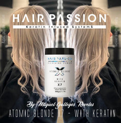 💢X7🟪 (VIOLET) ATOMIC BLONDE BLEACHING POWDER 1.1 lb/ 500 gr HAIR PASSION