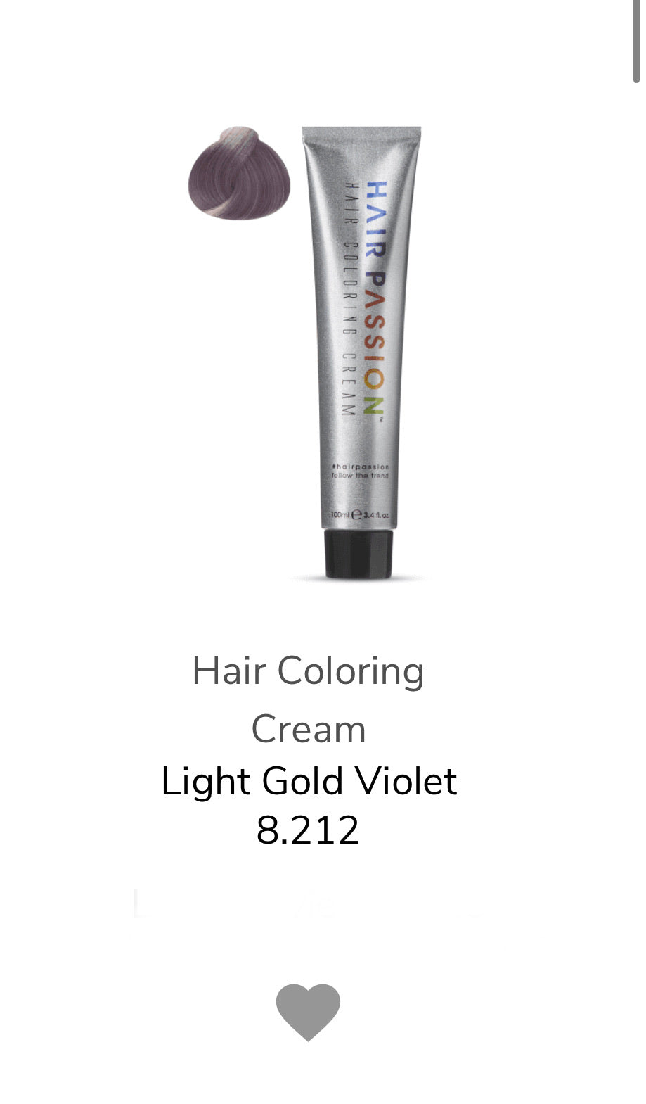 8.212 Light Gold Violet 3.4 oz