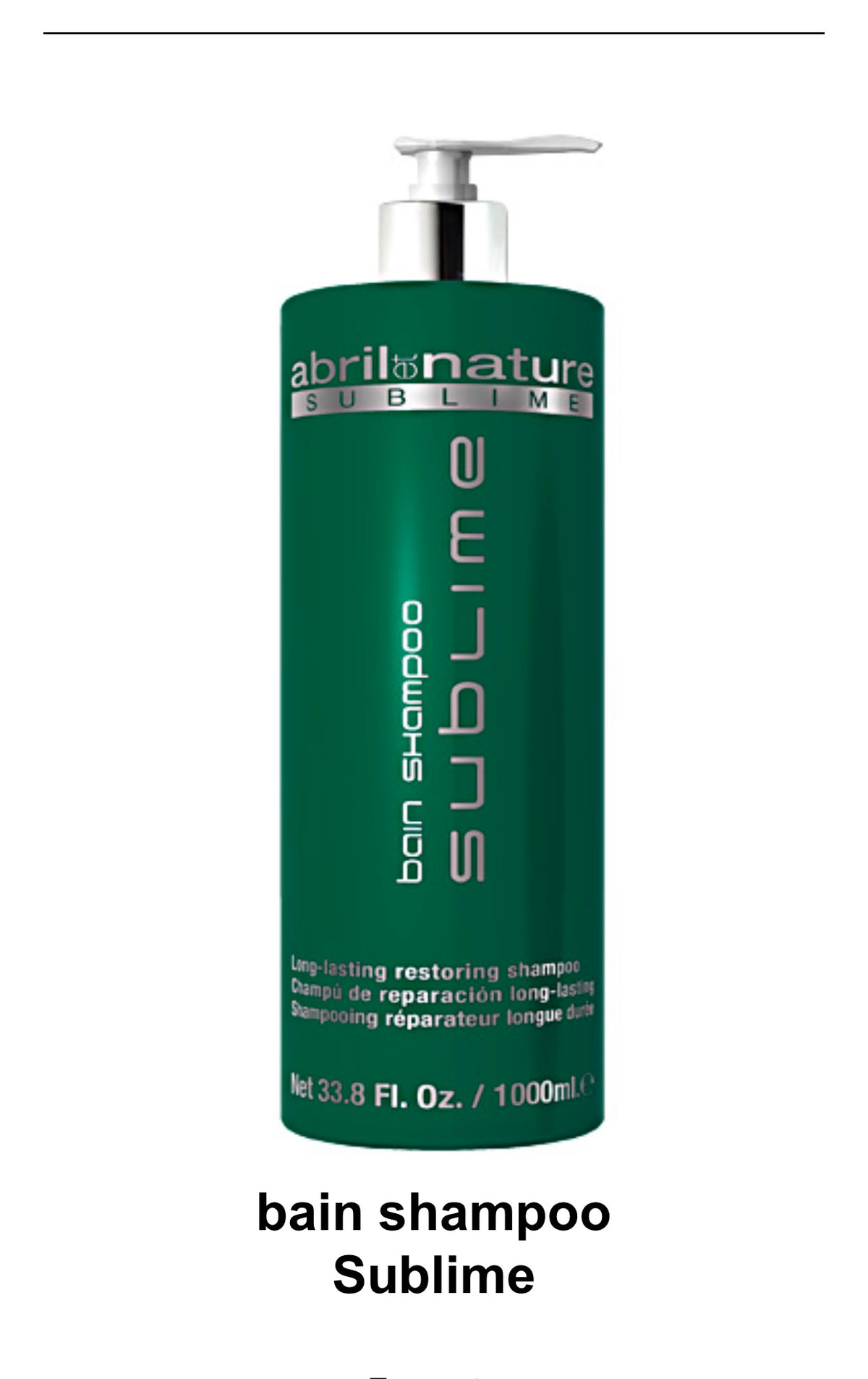 Sublime bain shampoo 33.8 fl. oz.